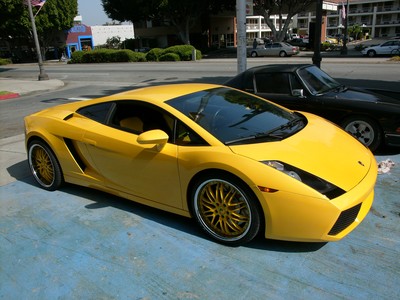 The car is a sports car built by Lamborghini The Gallardo is Lamborghini's