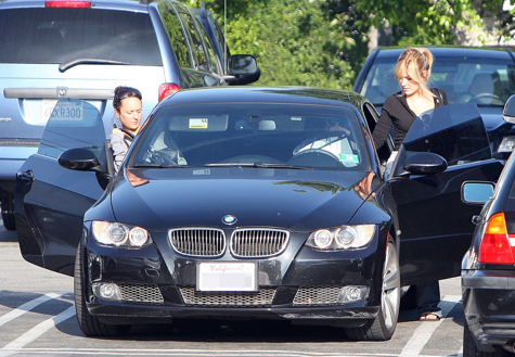 Hollywood Celebrity Stars on Star  Kristin Cavallari  With Her Bmw 3 Series Coupe    Celebrity